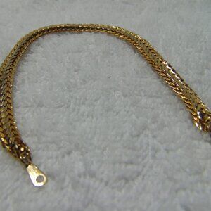 Vintage Gold Tone Shiny Bracelet, No brand, 7 inches